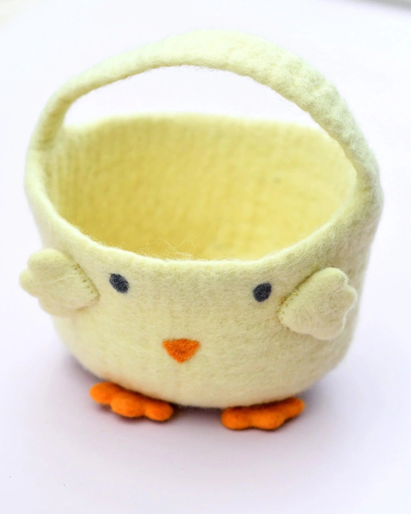 Felt Easter Egg Hunt Basket - Yellow Chick