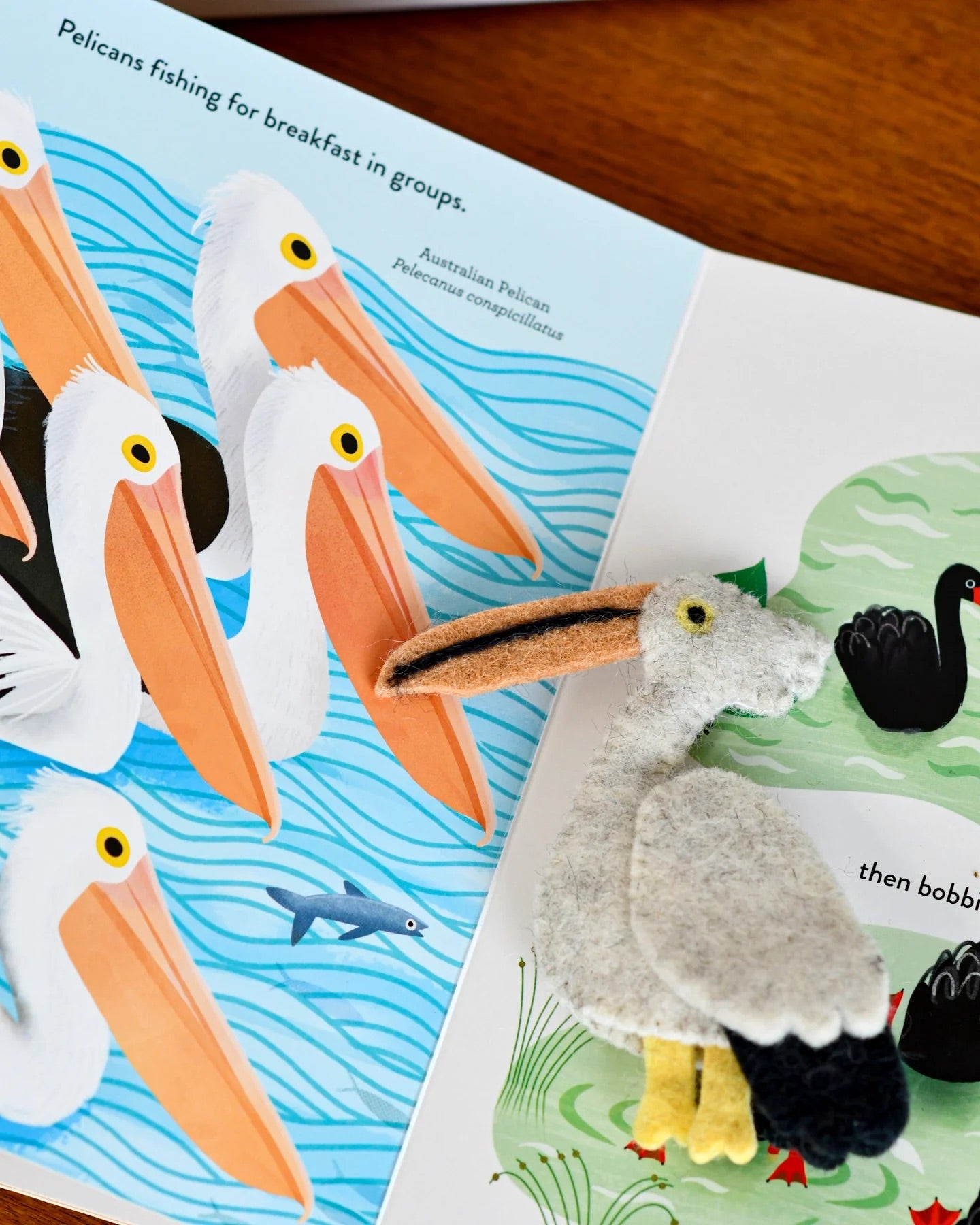 Busy Beaks Finger Puppets and Book Set