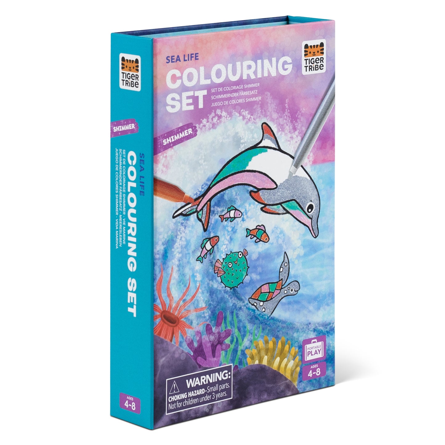 Shimmering Colouring Set - Sea Life