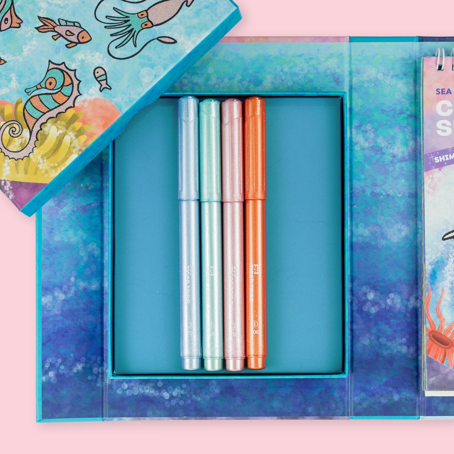 Shimmering Colouring Set - Sea Life