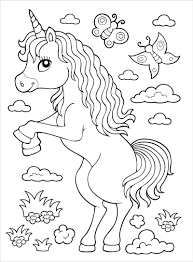 Unicorns Colouring Book