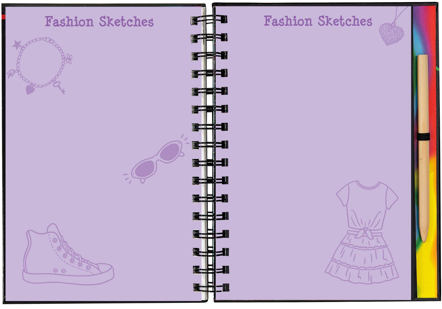 Scratch and Sketch Fashion Show - Art Activity Book