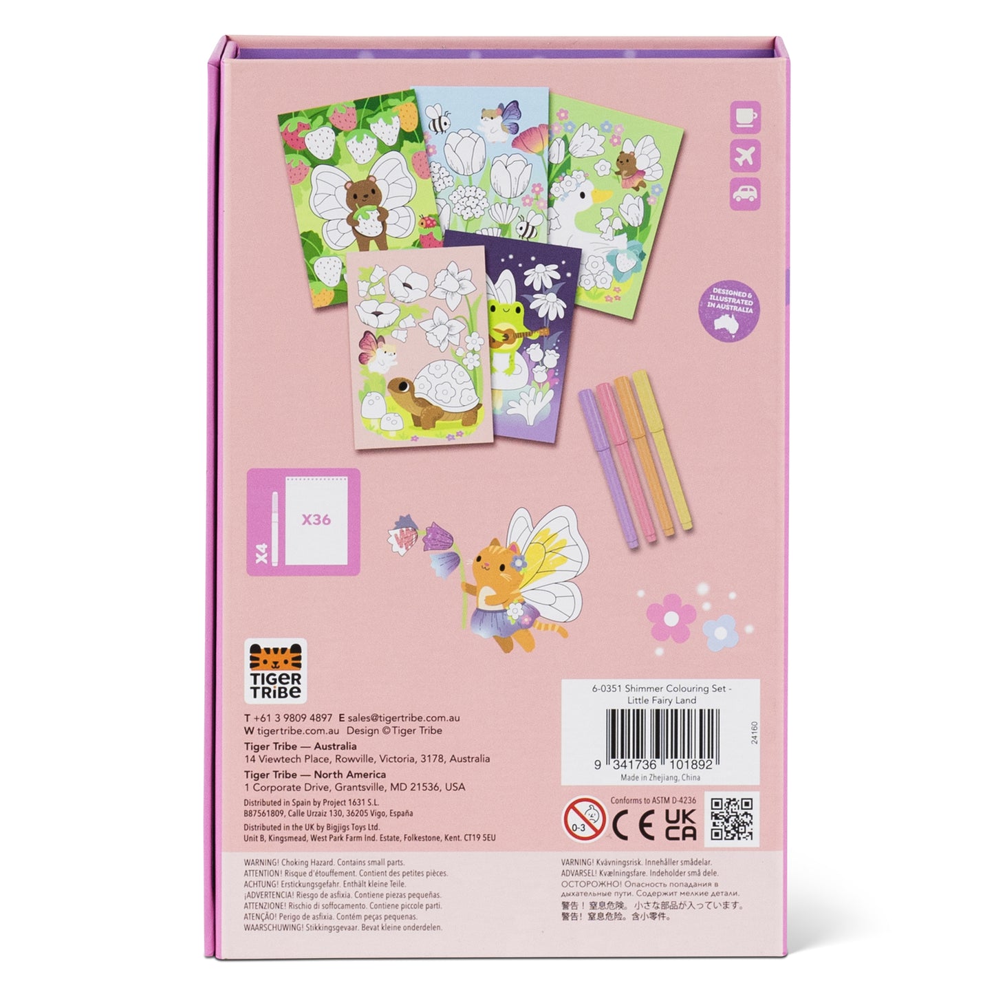 Shimmering Colouring Set - Little Fairy Land