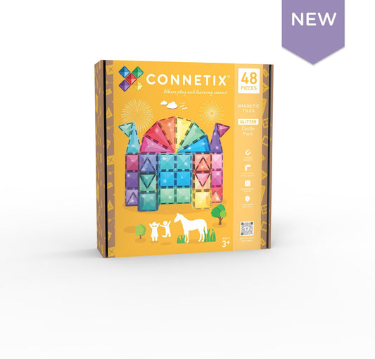48pc Glitter Castle Pack - Connetix Tiles