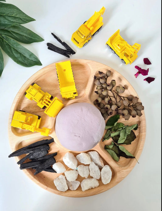 Round Divided Feeding Tray