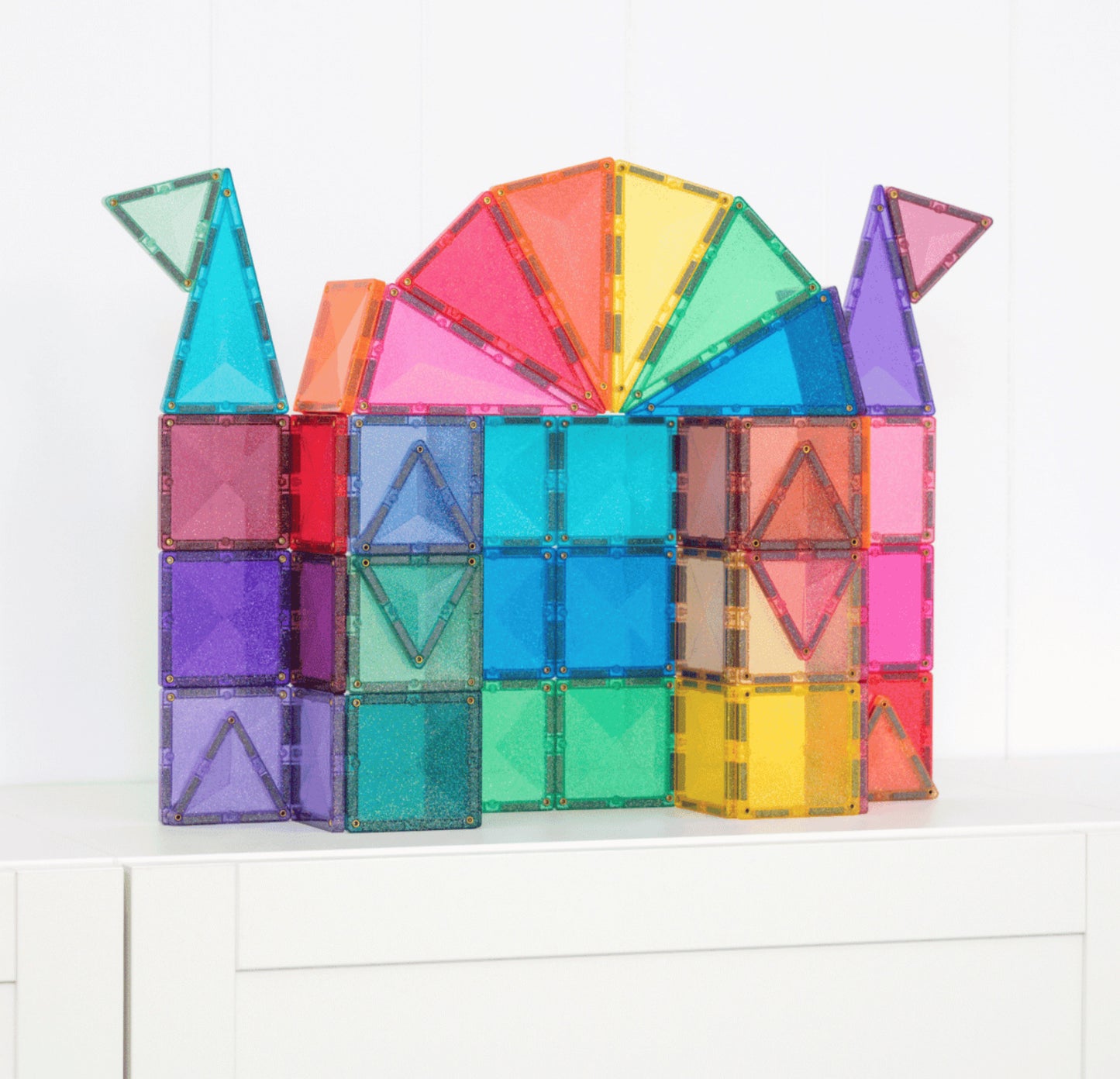 48pc Glitter Castle Pack - Connetix Tiles