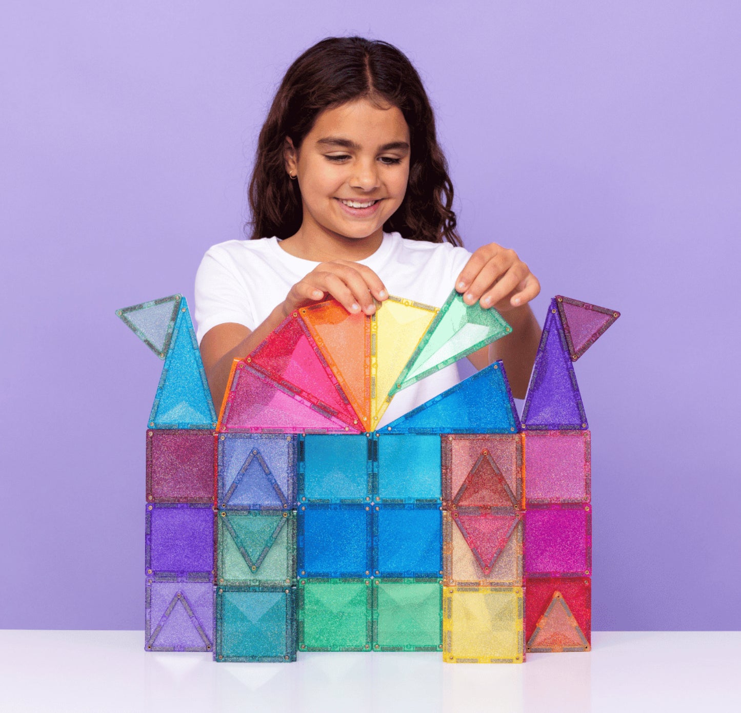 48pc Glitter Castle Pack - Connetix Tiles