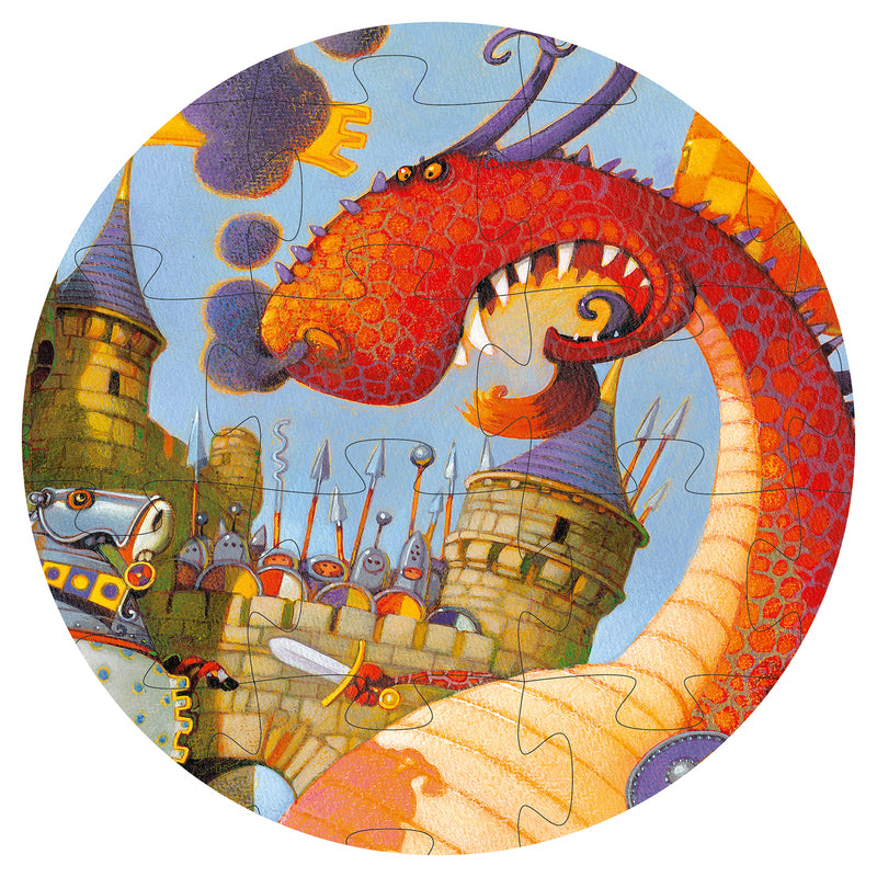 Vaillant And The Dragon 54 piece Silhouette Puzzle