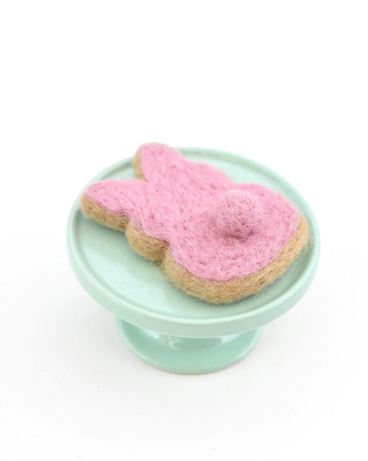 Felt Pink Easter Bunny Cookie