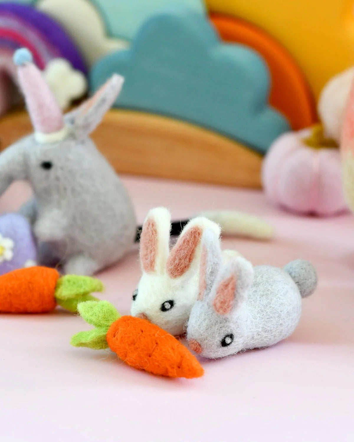 Felt Rabbits - 3 Rabbits