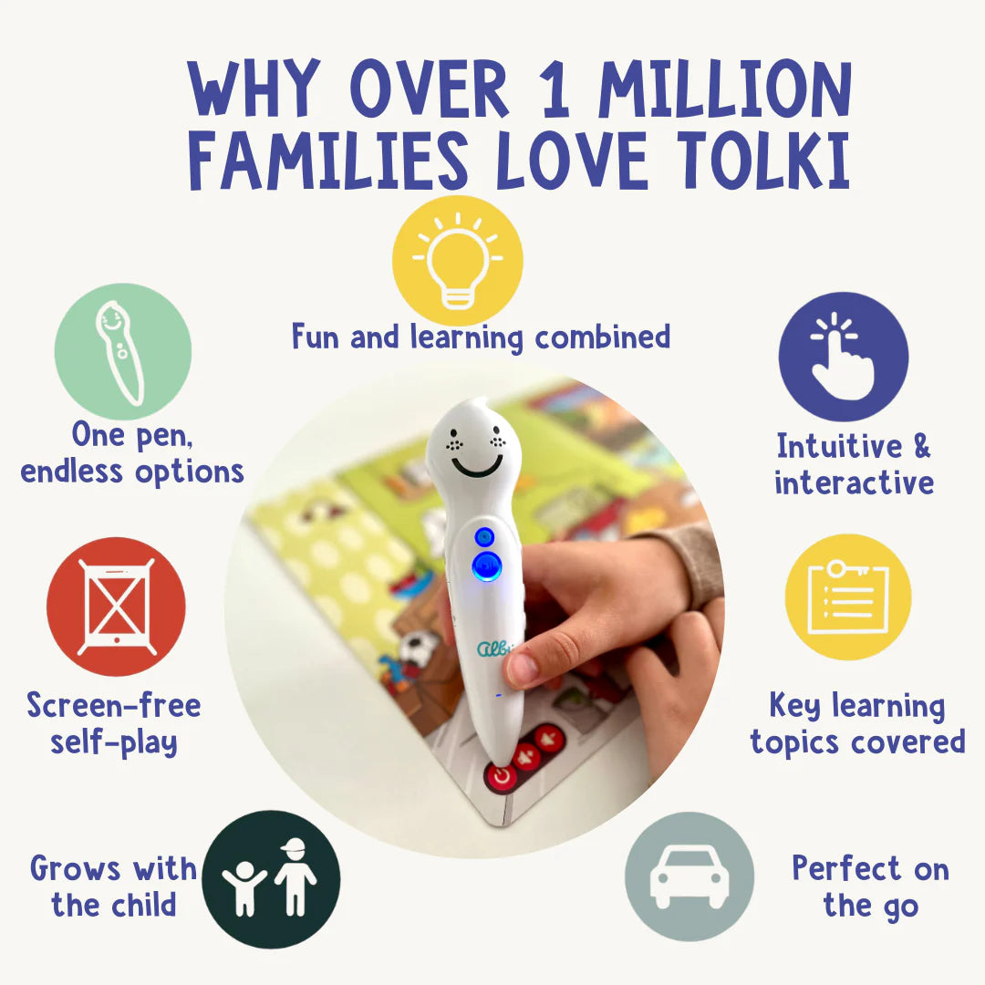 Tolki My first colours and shapes Set: Pen, Book and Stickers