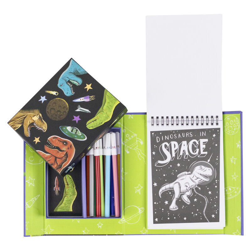 Colouring Set - Dinos in Space