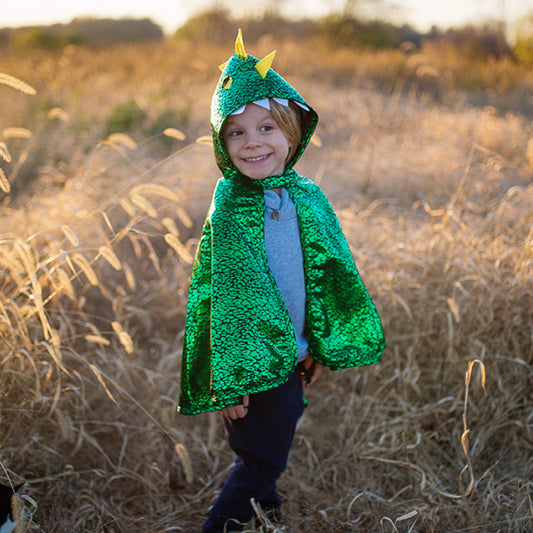 Metallic Green Dragon Cape 2-3