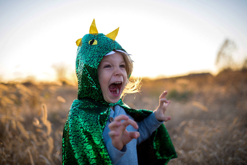Metallic Green Dragon Cape 2-3