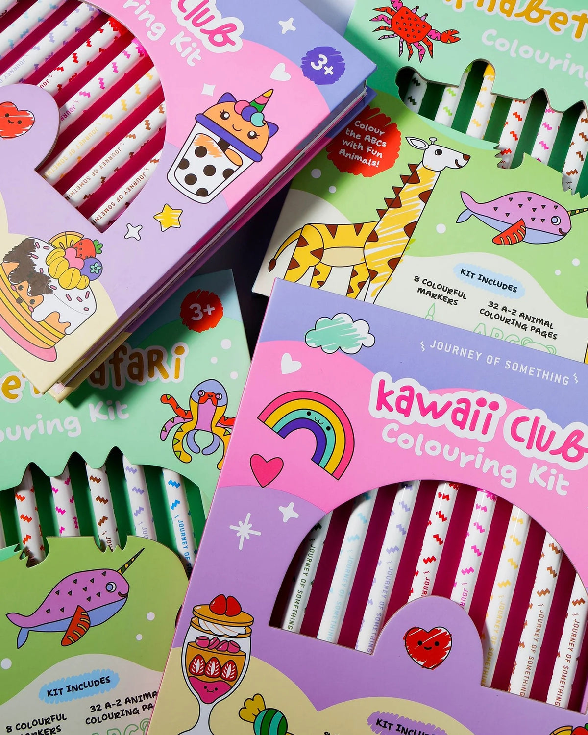ALPHABET SAFARI COLOURING KIT