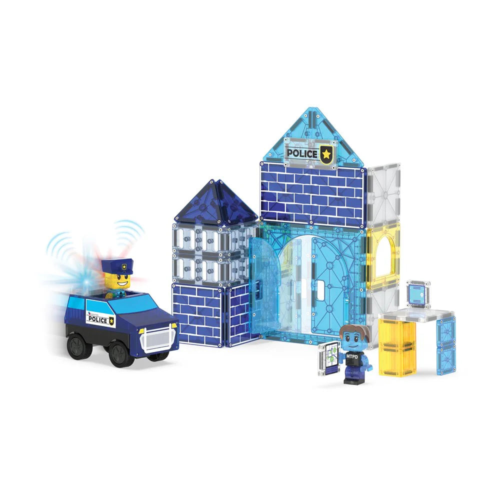 Magna-Tiles - Police Station - 35 Piece Set