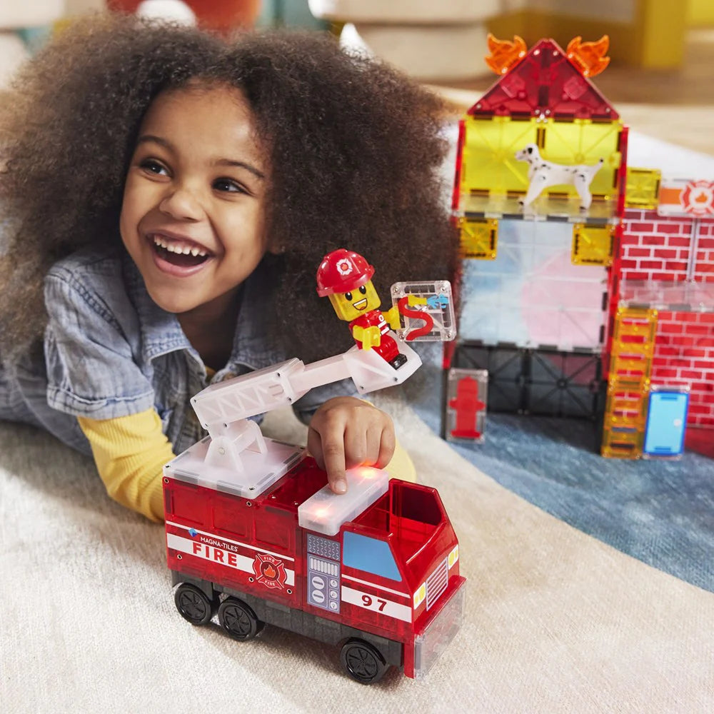 Magna-Tiles - Fire Station - 50 Piece Set