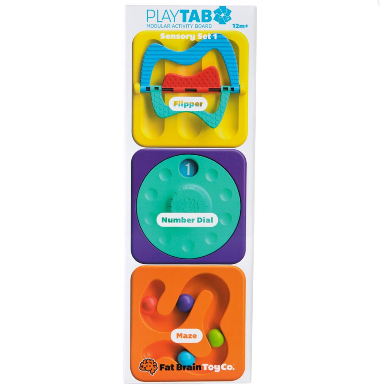 PlayTab Sensory Set 1 - Flipper, Number Dial, Maze