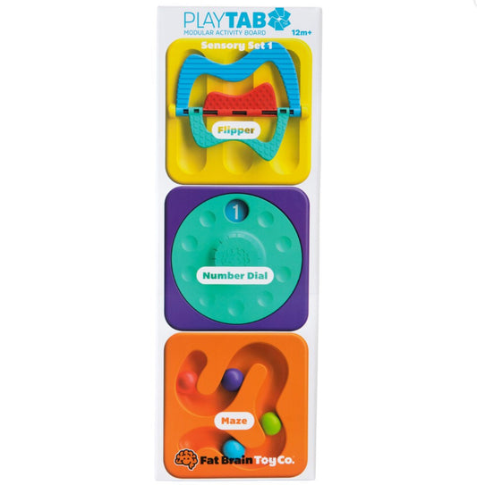 PlayTab Sensory Set 1 - Flipper, Number Dial, Maze
