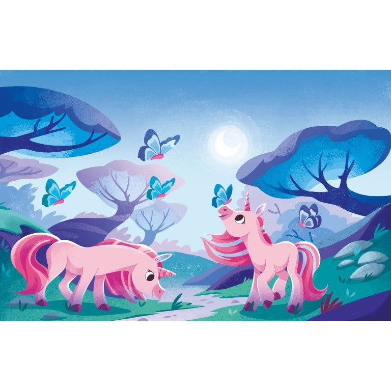 A Free the Colours Brush Book - Unicorns
