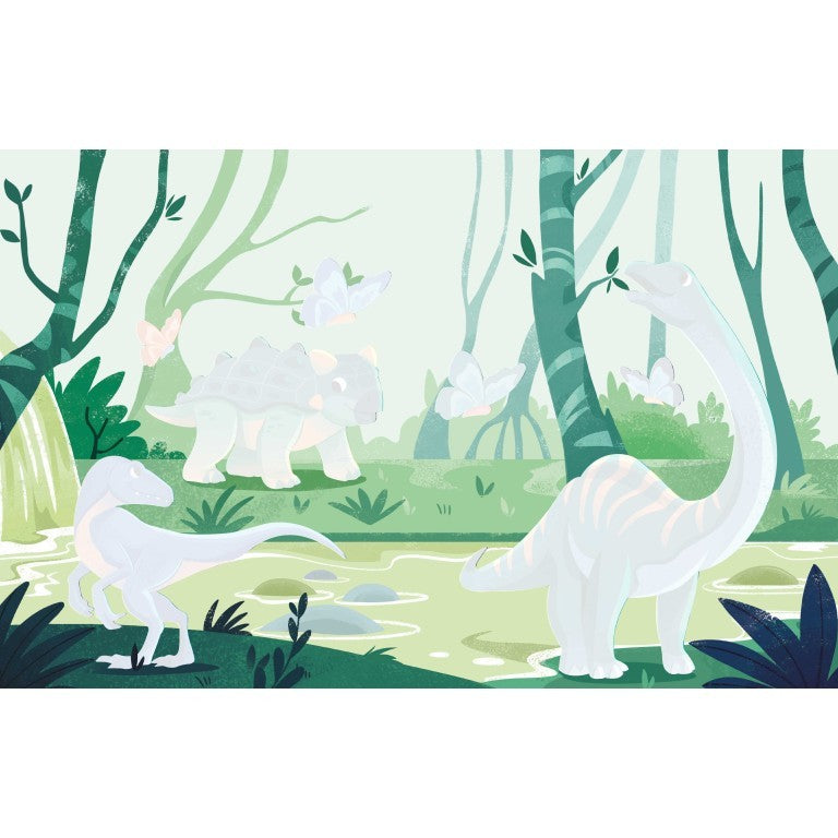 A Free the Colours Brush Book - Dinosaurs