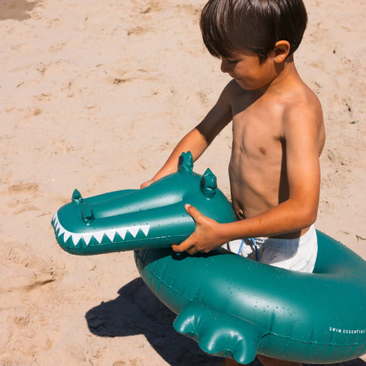 Inflatable Swim Ring - Green Crocodile 65cm
