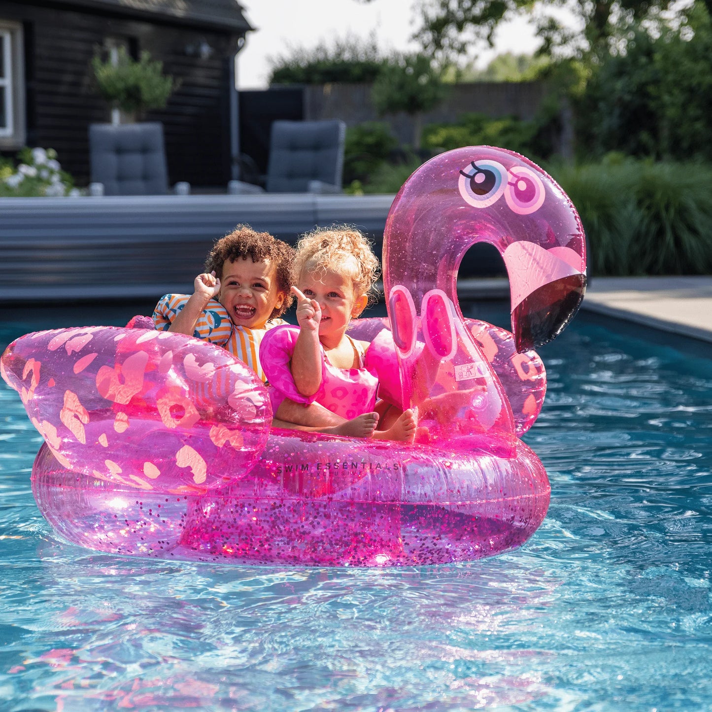Inflatable Ride On - Neon Pink Flamingo 150cm