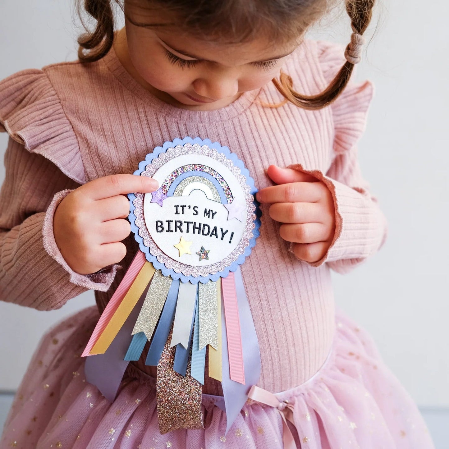 Birthday Rosette - Space Unicorn