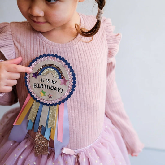 Birthday Rosette - Space Unicorn