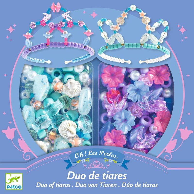 Duo of Tiaras Blue & Purple Bead Kit