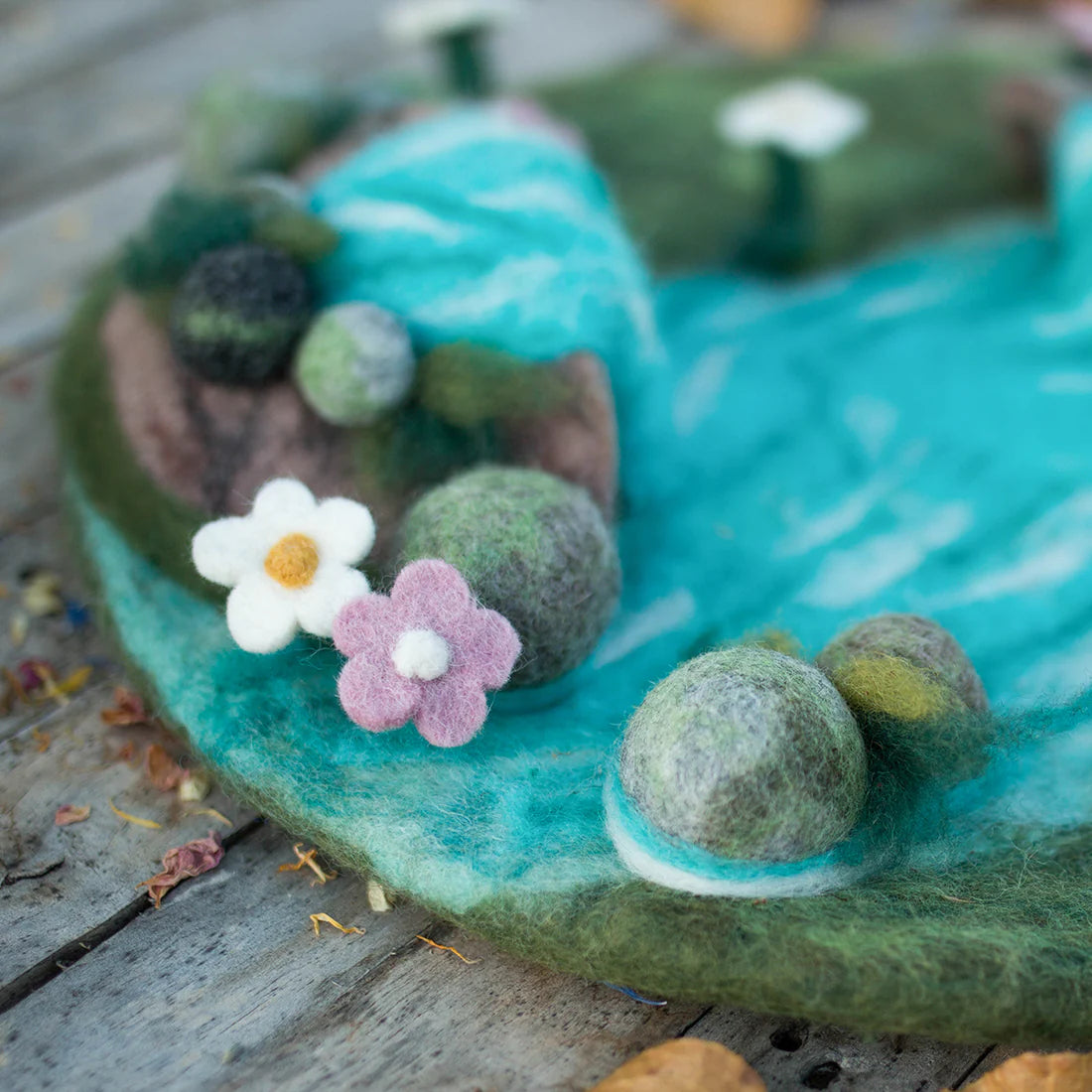 Waterfalls Felt Habitat - Felt Mat (For Gus+Mabel Tray)