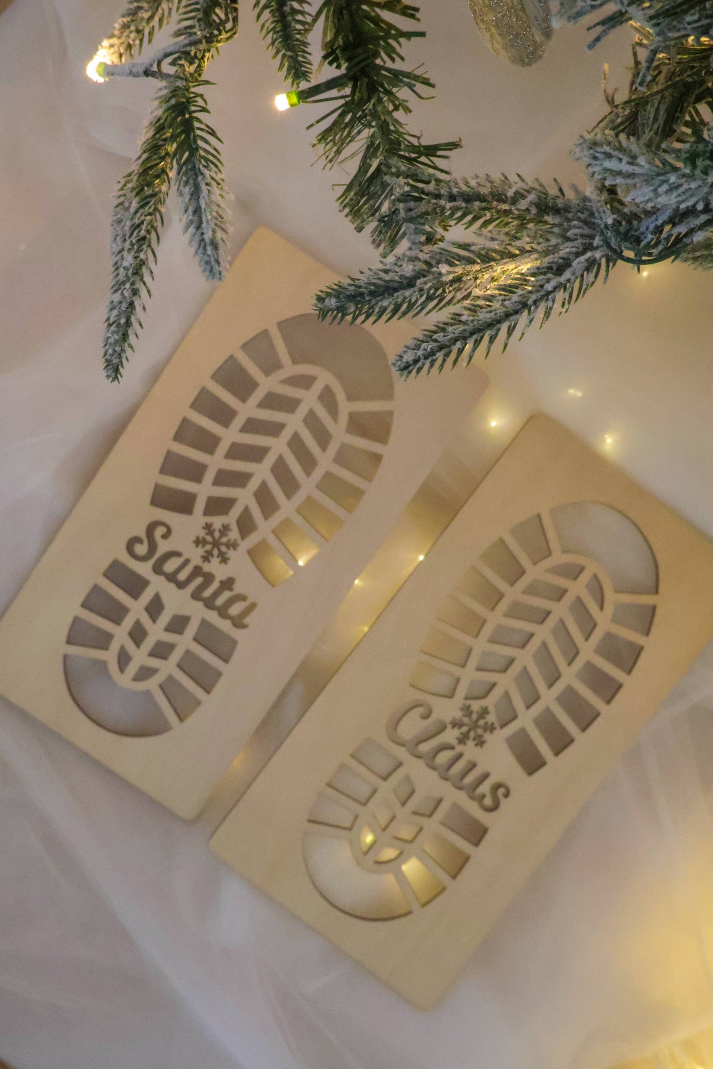 Santa Footprint Stencil