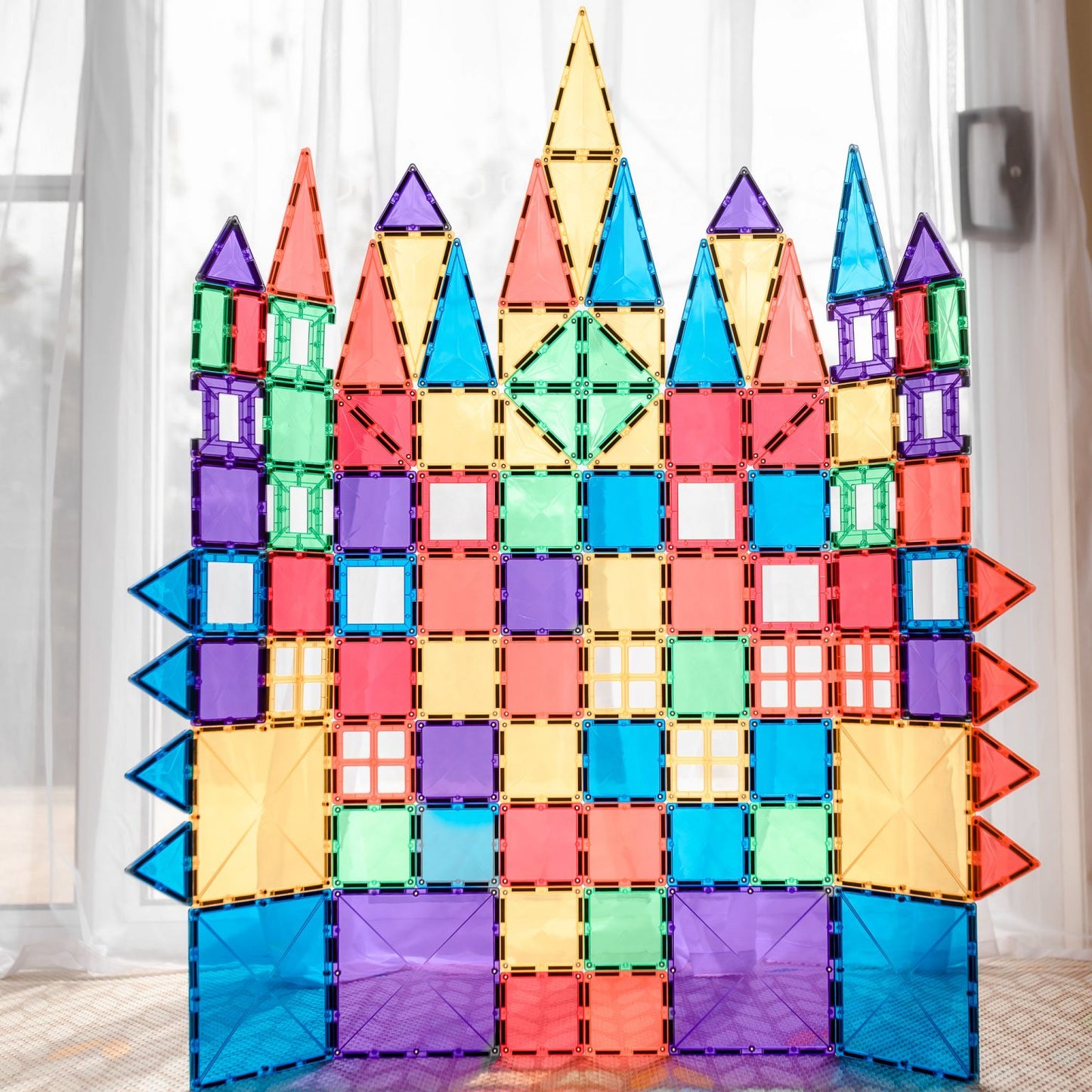 102 Piece Rainbow Creative Pack - Connetix Tiles
