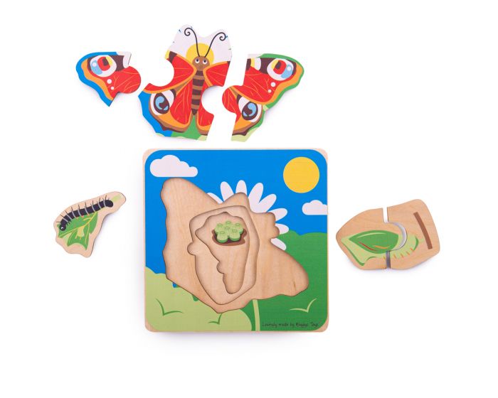 Butterfly Lifecycle Layer Puzzle