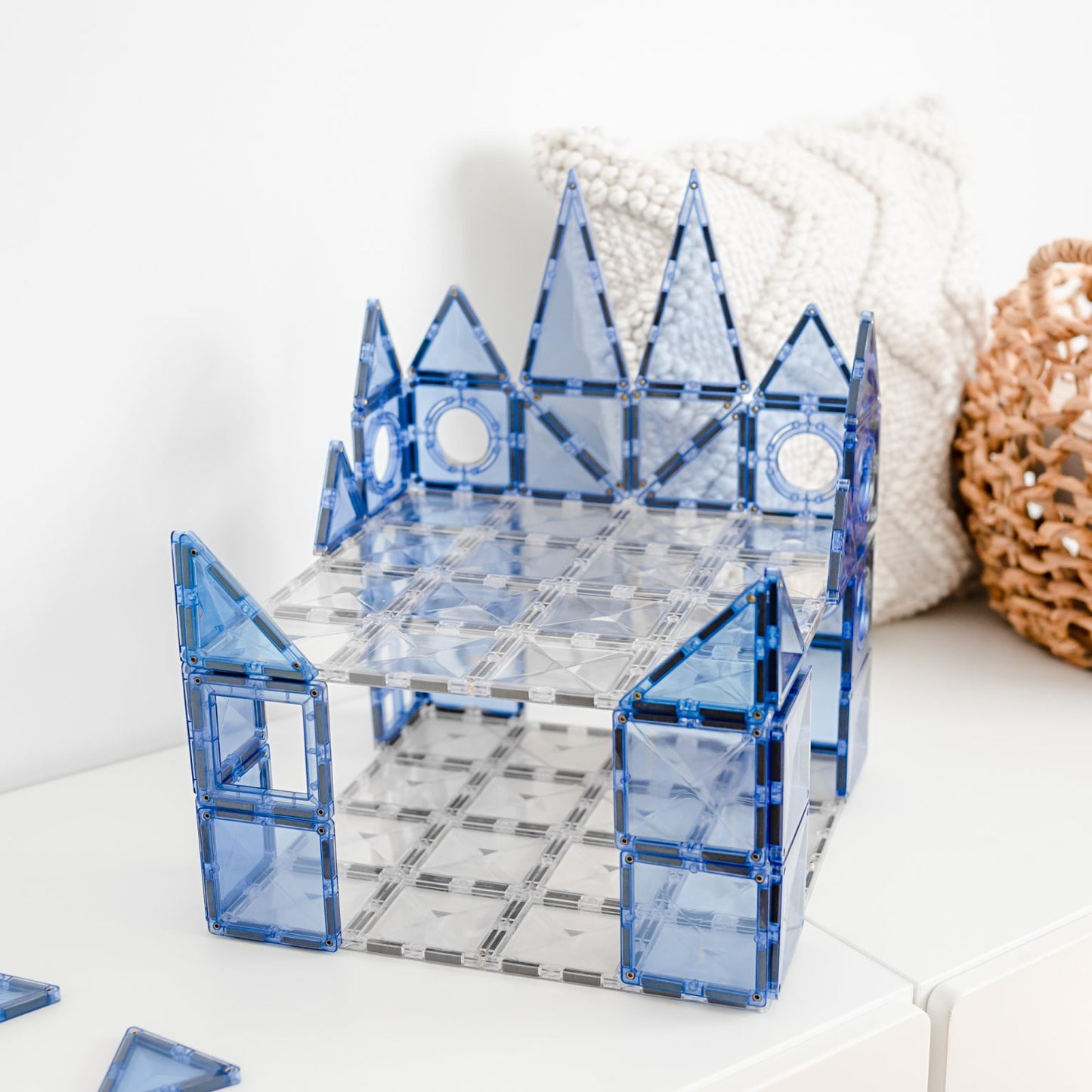 2 Piece Clear Base Plate Pack - Connetix Tiles