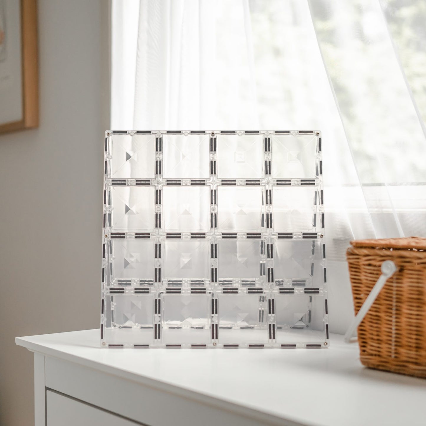 2 Piece Clear Base Plate Pack - Connetix Tiles