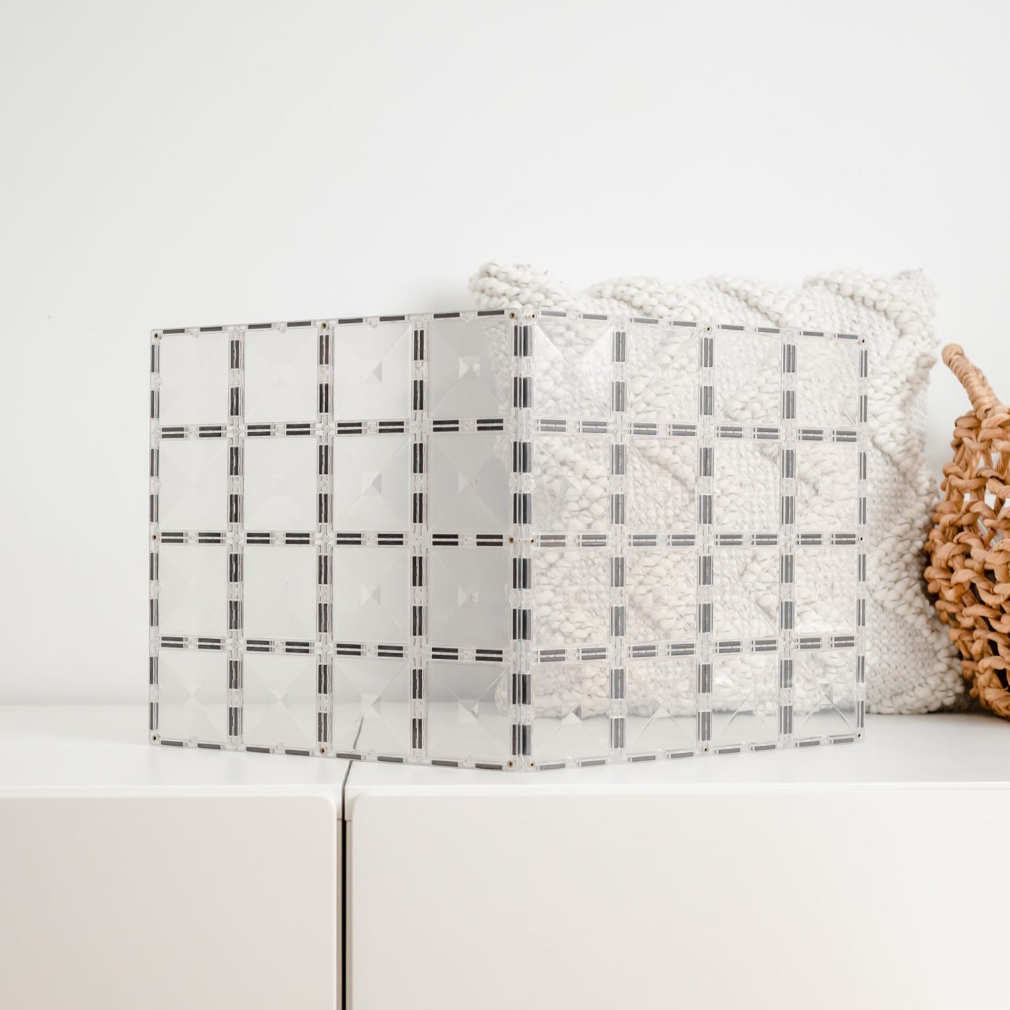 2 Piece Clear Base Plate Pack - Connetix Tiles