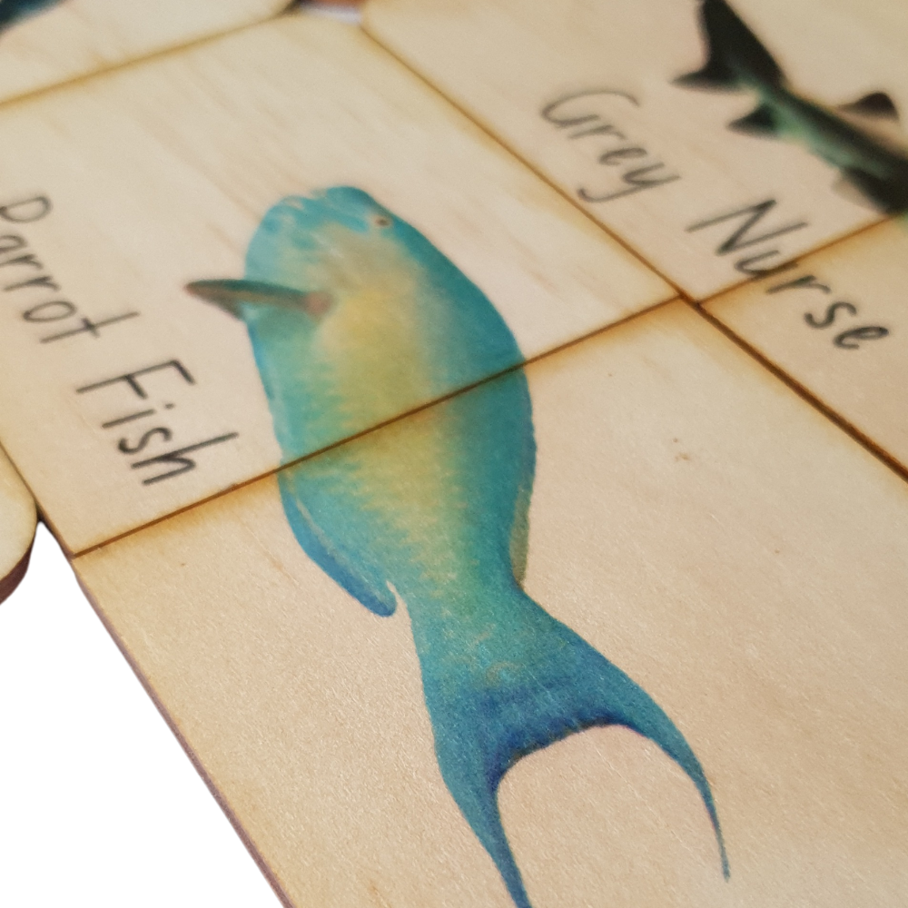 18 Piece Australian Themed Matching Puzzles