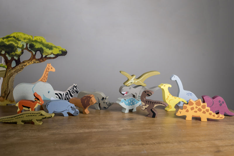 Dinosaur Pack - 8 wooden dinosaurs