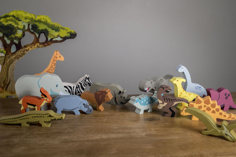 Dinosaur Pack - 8 wooden dinosaurs