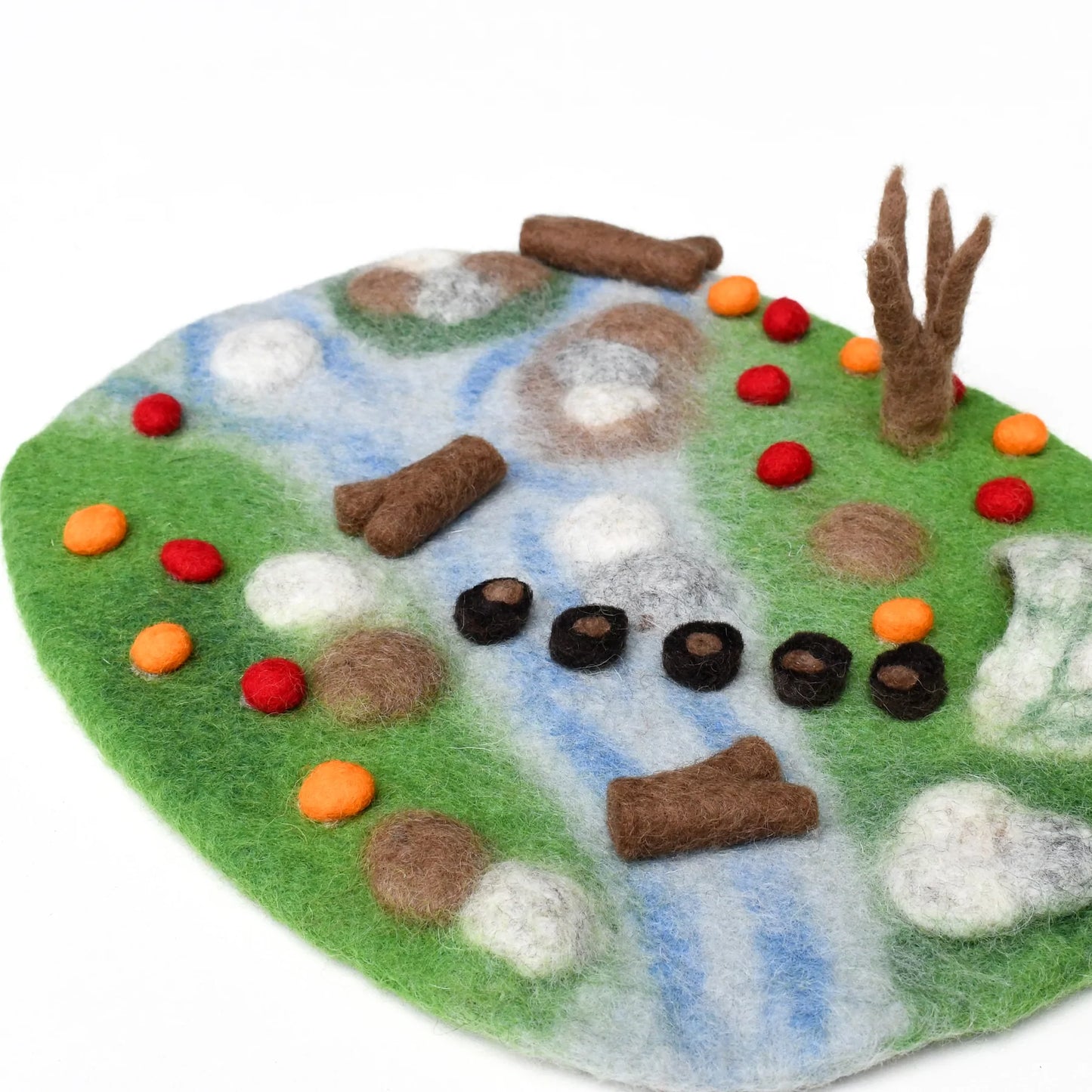 Woodland River Felt Playscape - Small