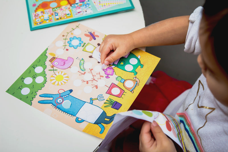 Coloured Dot Sticker Set