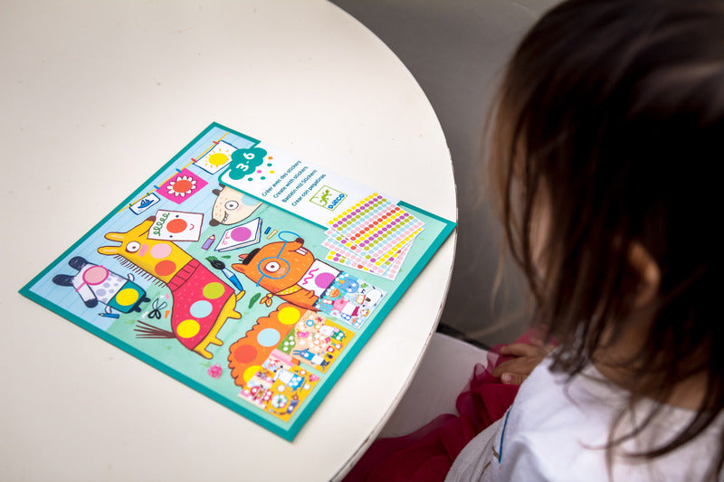 Coloured Dot Sticker Set