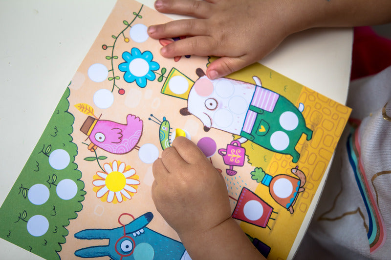 Coloured Dot Sticker Set