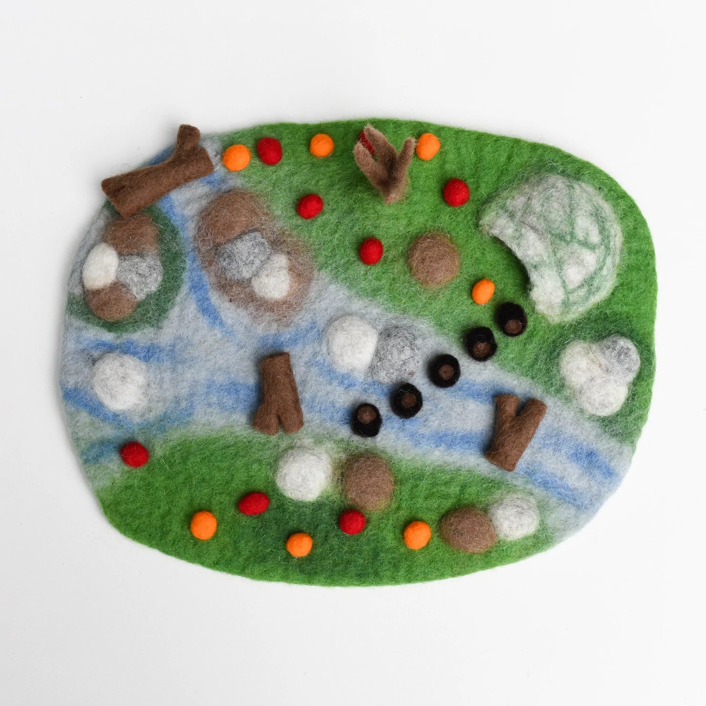 Woodland River Felt Playscape - Small