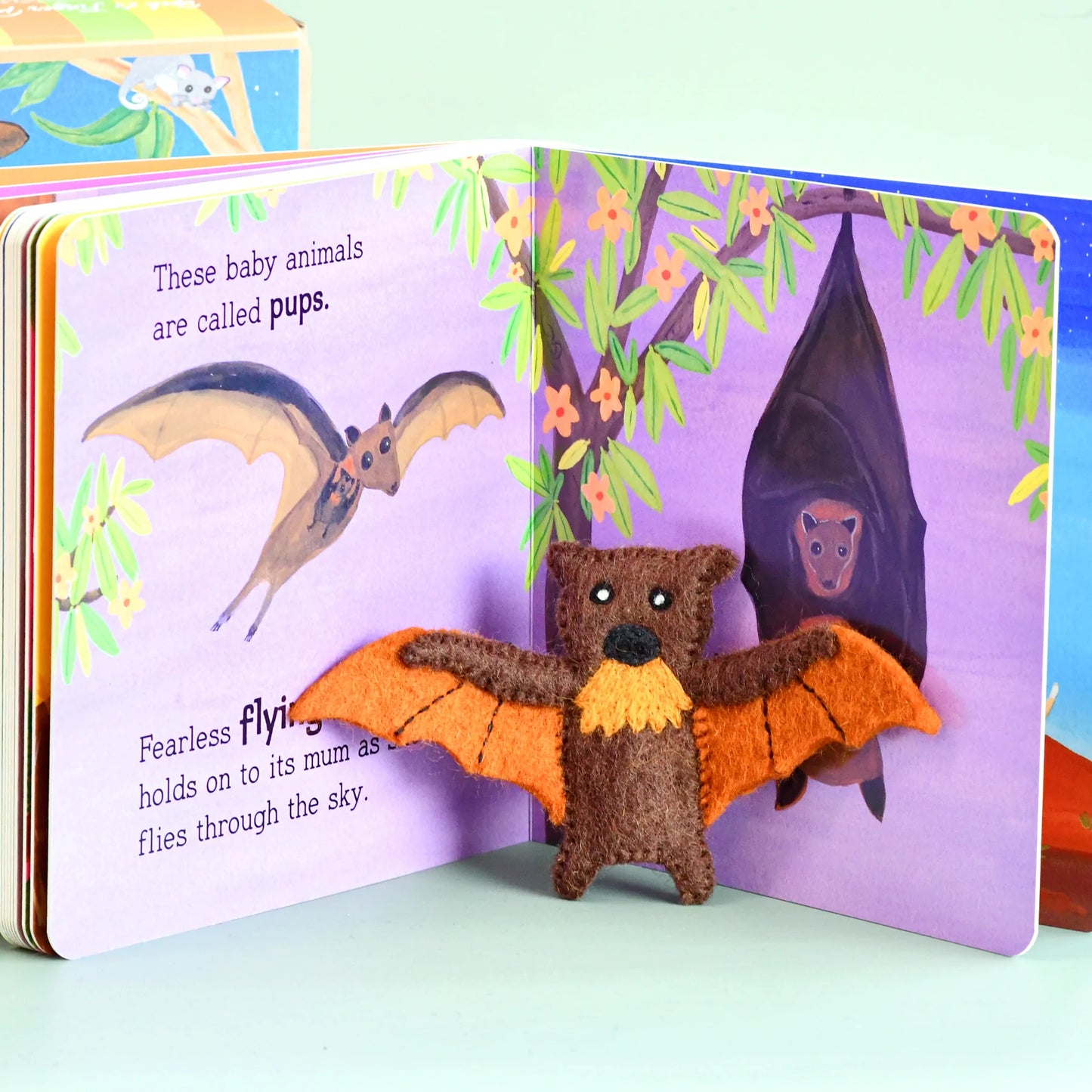 Australian Baby animals - Book and finger puppet set