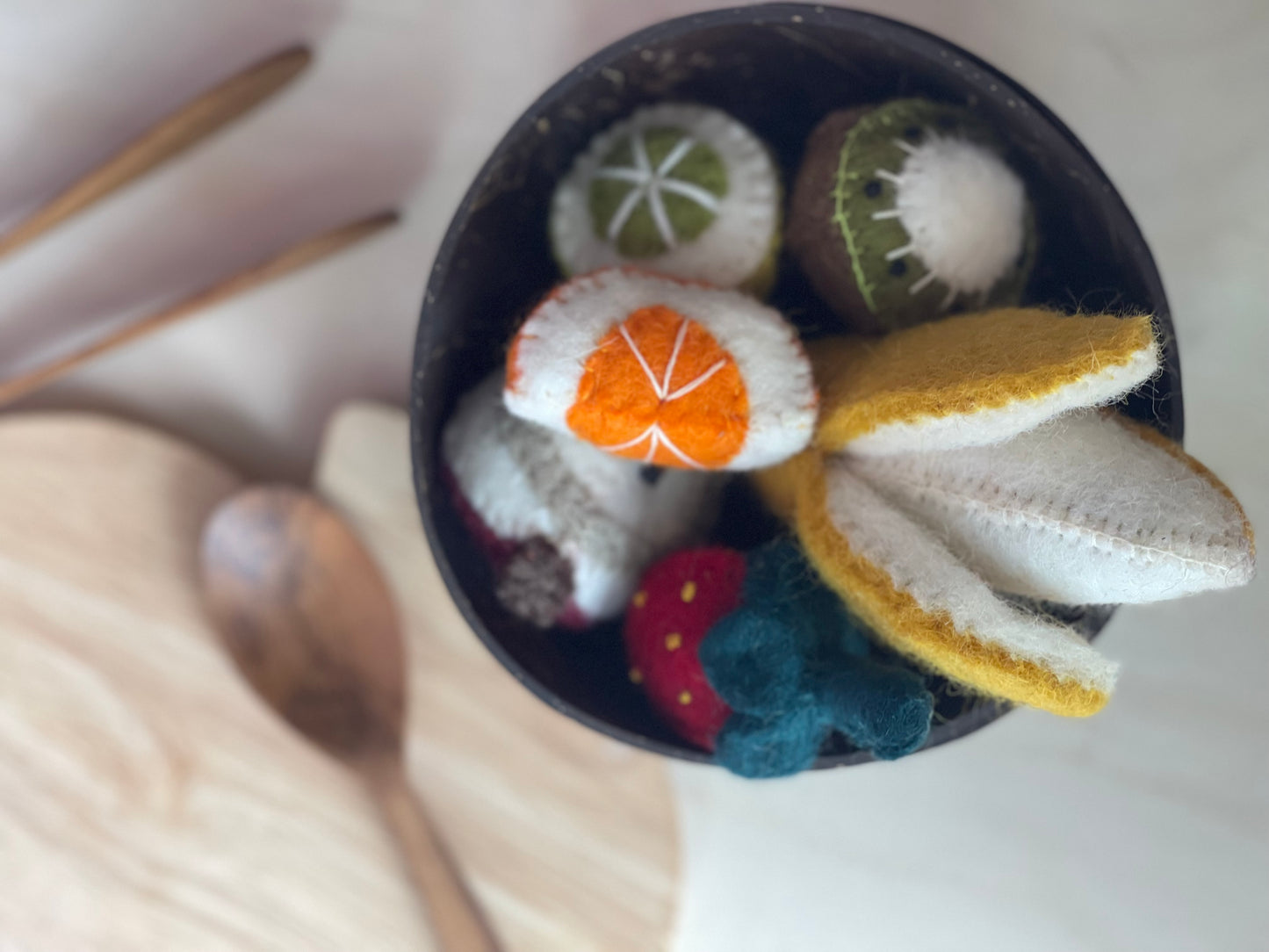 Felt Fruit and Vegetable Box Sets