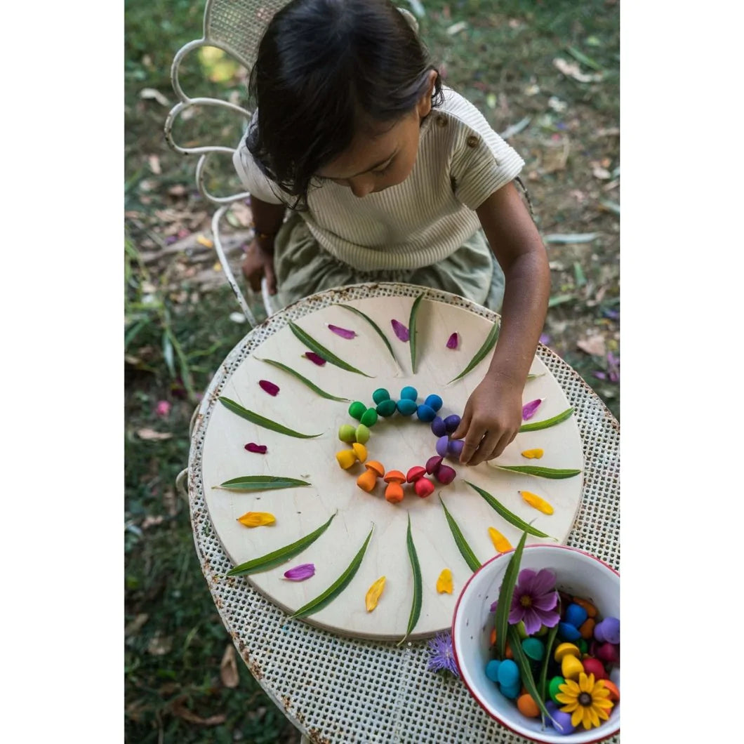 Grapat Mandala Little Rainbow Mushrooms