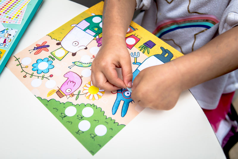 Coloured Dot Sticker Set