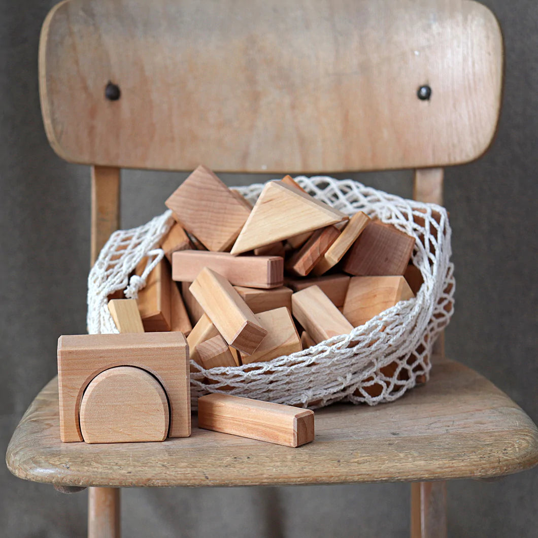 Grimm’s Blocks Geometric Natural, 60 pieces